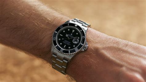 rolex 16610brown bazel on wrist